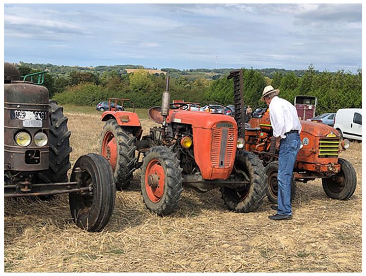 Bill examines the old French tractors